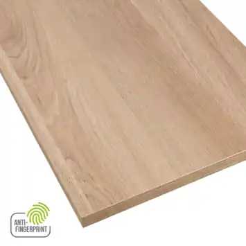 Meubelpaneel gebleekt eiken ABS fingerprint proof 120x40 cm 18 mm