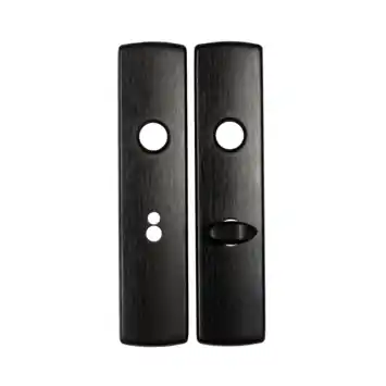 AXA Langschild binnendeur voor badkamerslot/wc-slot 72 mm zwart