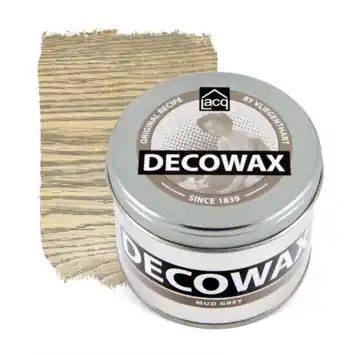Lacq Decowax houtwas semi transparant mud grey 370 ml