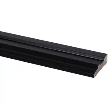 Sierlijst grenen zwart gelakt 15x57mm 270cm