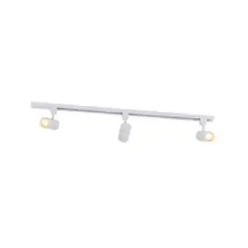 QAZQA 3-spot railsysteem Jeana 50W GU10 wit aluminium 100 cm