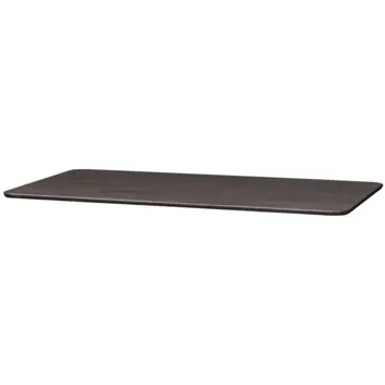 WOOOD tafelblad Tablo afgerond mid brown 24 mm 220x90 cm