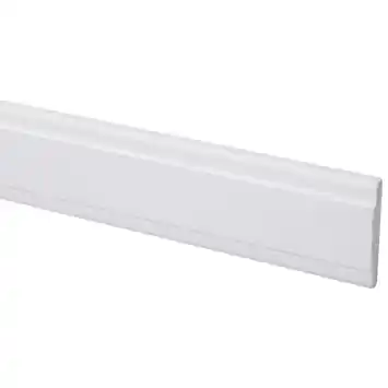 Koplat MDF klassiek wit gegrond 12x68mm 270cm