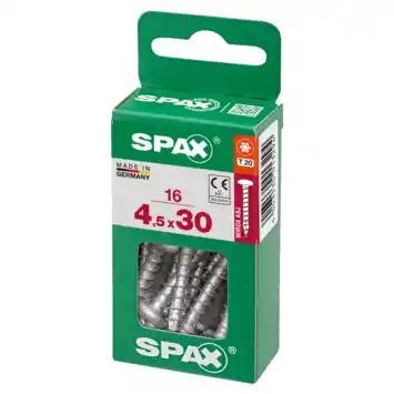 Universele schroef  4,5x30 mm T20 staal blank bolkop T-Star 16 stuks