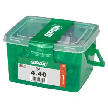 Spax universele schroef 4 x 40 mm wirox 500 stuks
