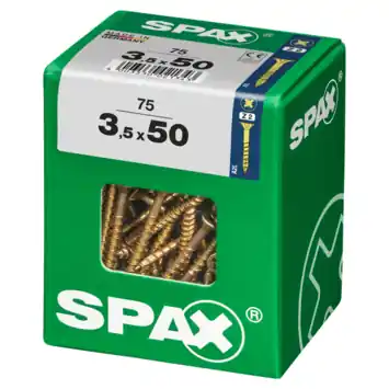 Spax schroef pozi yellox 3,5x50 mm 75 stuks