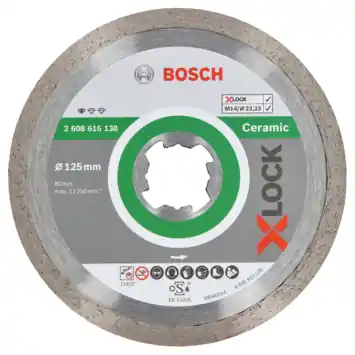 Bosch Prof X-Lock diamantschijf keramiek 125x22,23x1,6x7mm 1st
