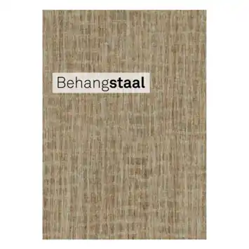 Behangstaal Vliesbehang Canvas warm bruin (dessin 125085)