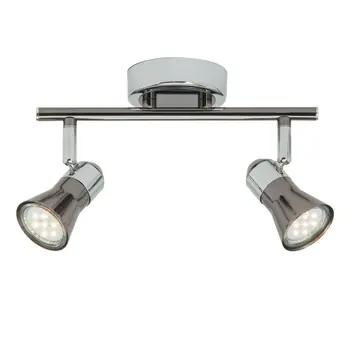 Brilliant duobalk Jupp LED GU10 2X3W chroom/zwart
