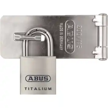 Abus hangslot Titalium met overvalsluiting
