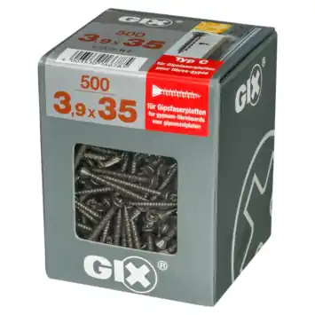 Spax gipsplaatschroef 3,9 x 35 mm gefosfateerd zwart 500 stuks