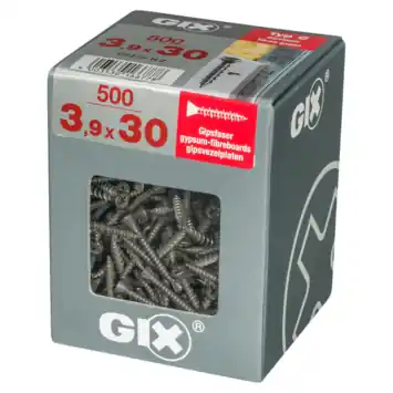 Spax gipsplaatschroef 3,9 x 30 mm gefosfateerd zwart 500 stuks