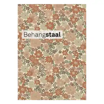 Behangstaal vliesbehang Little flowers terra - groen (dessin 145520)
