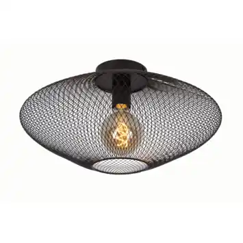 Lucide Mesh Plafonnière zwart