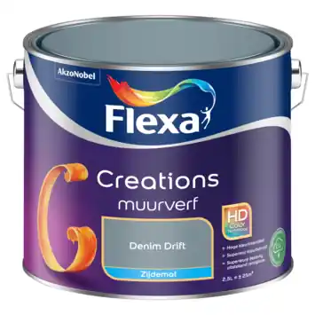 Flexa Creations muurverf denim drift zijdemat 2,5 liter