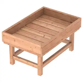 Royal Well moestuinbak groot Parsley Growbox Large hout 84 x 124 x 69 cm