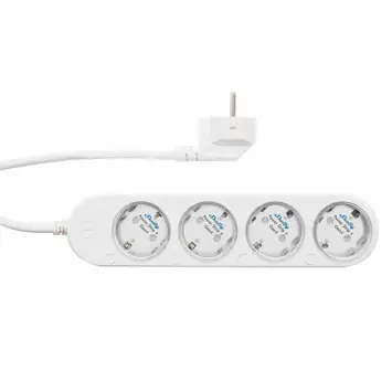 Shelly Power Strip 4 Gen4 slimme stekkerdoos & energiemeter WiFi Zigbee Matter wit (4-kanalen)