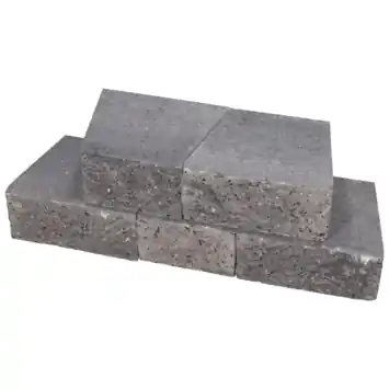 Stonewish muurblok grijs/blauw 18,5 x 22 x 10 cm