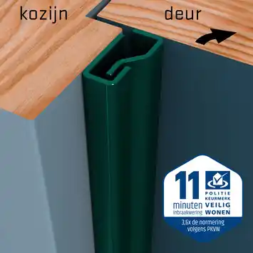 SecuStrip Plus Anti-Inbraakstrip Voordeur RAL 6012 (Zwart Groen) 230 cm