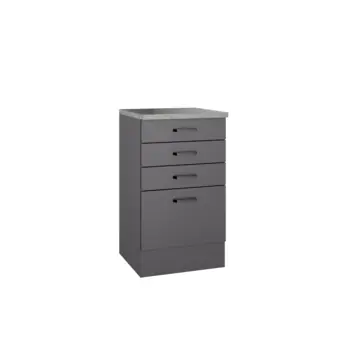 Optifit onderkast Bonn214 inclusief 3 lades en 1 grote lade antraciet 88x50x50 cm